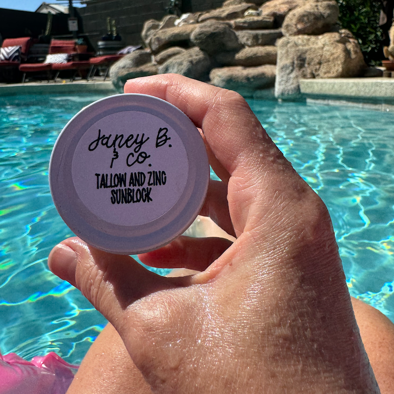 Janey B. & Co.'s Tallow & Zinc SunBlock - 2 oz